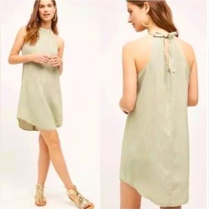 Anthropologie cloth and stone halter dress